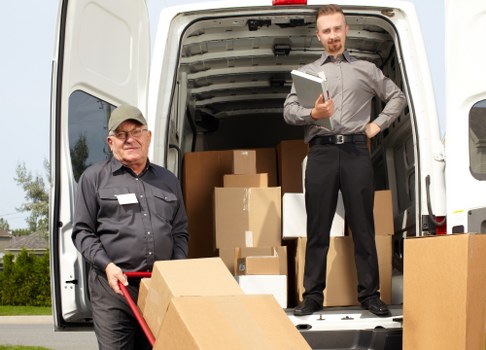 Local moving van service handling a flat move in Elephant and Castle
