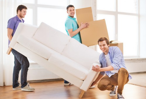 Removal van ready for a central London property move