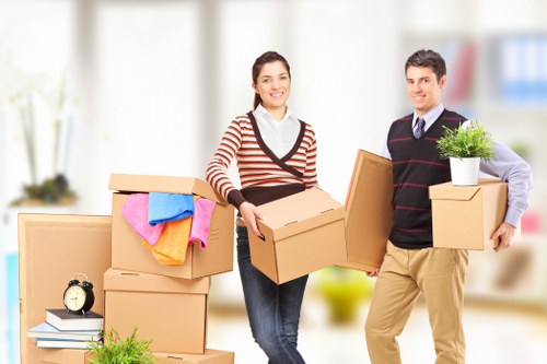 Furniture transport and loading support for a South London move