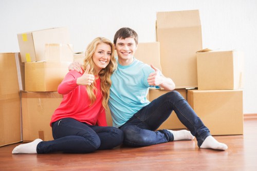 Professional movers handling a residential relocation in Elephant and Castle