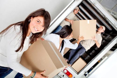 Organised packing boxes ready for a local move or storage service in Elephant and Castle