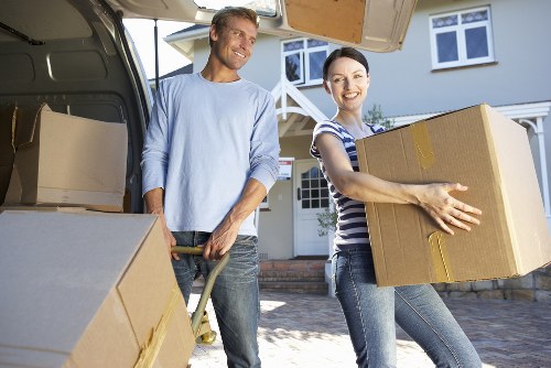 Household items loaded carefully for transport during a local relocation